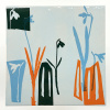 Maurice Christo van Meijel: KlokTegel I (2026) transfer op aardewerk, 15 x 15 cm. 50 euro