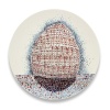 Een bort (2011)  (onder)glazuur op aardewerk, Ø 32 cm. 185 euro