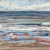 Noordzee (08 V 2021) pastel, 24 x 32 cm (lijst 33 x 43 cm)