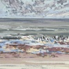 Noordzee (08 V 2021) pastel, 24 x 32 cm (lijst 33 x 43 cm)