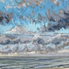 Maurice Christo van Meijel: Noordzee (28 VII 2021), pastel, 21 x 21 cm. 150 euro