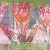 Maurice Christo van Meijel: Tulpen II (2017) monoprint, 30 x 77 cm. 500 euro