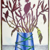 Maurice Christo van Meijel: Boeket VI (2026), gemengde techniek op papier, 43 x 33 cm. 195 euro