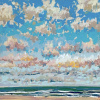 Maurice Christo van Meijel: Noordzee (24 VII 2025 B), pastel, 21 x 21 cm. 150 euro