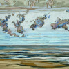 Maurice Christo van Meijel: Noordzee (22 V 2020 D) pastel, 33 x 43 cm. 250 euro