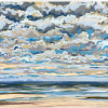 Maurice Christo van Meijel: Noordzee (17 VII 2020 B) pastel, 47 x 64 cm. 350 euro