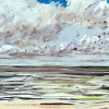Maurice Christo van Meijel: Noordzee (16 VII 2021) pastel, 38 x 85 cm. 450 euro