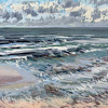 Maurice Christo van Meijel: Noordzee (18 VIII 2021 D), pastel, 33 x 43 cm. 250 euro