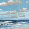 Maurice Christo van Meijel: Noordzee (06 VIII 2023 F), pastel, 33 x 43 cm. 250 euro