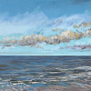 Maurice Christo van Meijel: Noordzee (20 VIII 2023 E), pastel, 33 x 43 cm. 250 euro