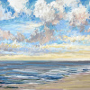 Maurice Christo van Meijel: Noordzee (22 VIII 2023 C), pastel, 33 x 43 cm. 250 euro