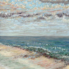 Maurice Christo van Meijel: Noordzee (juli 2025)  pastel op papier, 87 x 67 cm. 1.100 euro