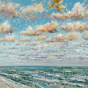 Maurice Christo van Meijel: Noordzee (21 VIII 2025 A), pastel, 53 x 73 cm. 495 euro