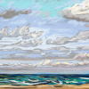 Maurice Christo van Meijel: Noordzee (06 VIII 2019) pastel, 33 x 43 cm. 250 euro