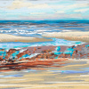 Maurice Christo van Meijel: Noordzee (30 V 2020) pastel, 33 x 43 cm. 250 euro