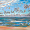 Maurice Christo van Meijel: Noordzee (24 VII 2020) pastel, 33 x 43 cm. 250 euro