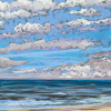 Maurice Christo van Meijel: Noordzee (24 VII 2020) pastel, 33 x 43 cm. 250 euro