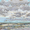 Maurice Christo van Meijel: Noordzee (29 VII 2020) pastel, 33 x 43 cm. 250 euro