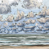 Maurice Christo van Meijel: Noordzee (06 IX 2020) pastel, 33 x 43 cm. 250 euro