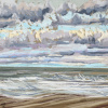 Maurice Christo van Meijel: Noordzee (12 IX 2020) pastel, 33 x 43 cm. 250 euro