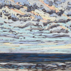 Maurice Christo van Meijel: Noordzee (22 V 2020) pastel, 33 x 43 cm. 250 euro