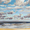Maurice Christo van Meijel: Noordzee (04 IX 2020) pastel, 33 x 43 cm. 250 euro