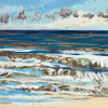 Maurice Christo van Meijel: Noordzee (15 VI 2021) pastel, 33 x 43 cm. 250 euro