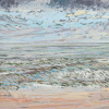 Maurice Christo van Meijel: Noordzee (21 VIII 2021) pastel, 33 x 43 cm. 250 euro