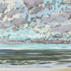 Maurice Christo van Meijel: Noordzee (13 VIII 2021) pastel, 38 x 85 cm. 450 euro