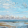 Maurice Christo van Meijel: Noordzee, pastel, 47 x 64 cm. 350 euro