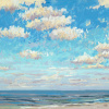 Maurice Christo van Meijel: Noordzee (02 VIII 2024 E), pastel, 33 x 43 cm. 250 euro