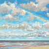 Maurice Christo van Meijel: Noordzee (29 VIII 2023 F), pastel, 33 x 43 cm. 250 euro
