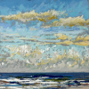 Maurice Christo van Meijel: Noordzee (29 VIII 2025 B), pastel, 21 x 21 cm. 150 euro