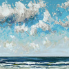 Maurice Christo van Meijel: Noordzee (04 VIII 2024), pastel, 38 x 85 cm. 450 euro