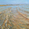 Mike Woning: Ember of the emerald, olieverf op paneel, 26,5 x 20,5 cm. 445 euro