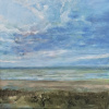 Myriam Weisz: Wolk (2026), olieverf op doek, 26 x 26 cm. 375 euro