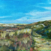 Myriam Weisz: Op een duin (2026), olieverf op doek, 16 x 21 cm. 175 euro