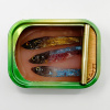Ortaire de Coupigny: Sardineblikje (small), mixed media, 8 x 11 x 3 cm. 145 euro