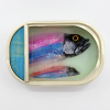 Ortaire de Coupigny: Sardineblikje (medium), mixed media, 11 x 16 x 4 cm. 170 euro