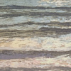 Reinoud Kuipers: De branding (2026), houtsnede (oplage 10, unica), beeldformaat 10 x 33 cm.