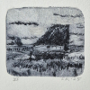 Sanne Kuiper: Boet (2024) droge naald en inkt VI, 12,5 x 12,5 cm. 45 euro
