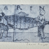 Sanne Kuiper: Maatjes (2025), droge naald II, 13 x 17,5 cm. 55 euro