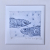 Sanne Kuiper: Haringliefde (2026), droge naald en inkt I, 12,5 x 12,5 cm. 50 euro