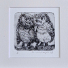 Sanne Kuiper: Kuikens (2026), droge naald en inkt I, 12,5 x 12,5 cm. 50 euro