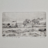 Sanne Kuiper: Met de wind mee (2026), droge naald en inkt IV, 13 x 17,5 cm. 55 euro