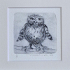 Sanne Kuiper: Puber (2026), droge naald en inkt I, 12,5 x 12,5 cm. 50 euro