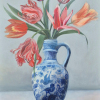 Sanne Kuiper: Tulpen (2026), acryl op doek, 156 x 106 cm. 2.230 euro