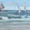 Sanne Kuiper: Varen (2026), acryl op doek, 17 x 22 cm. 185 euro