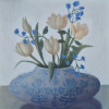 Sanne Kuiper: Voorjaar (2025), acryl op doek, 75 x 75 cm. 925 euro