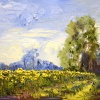 Sonja Brussen: Holiday feelings (2022) olieverf op doek, 24 x 30 cm. 485 euro